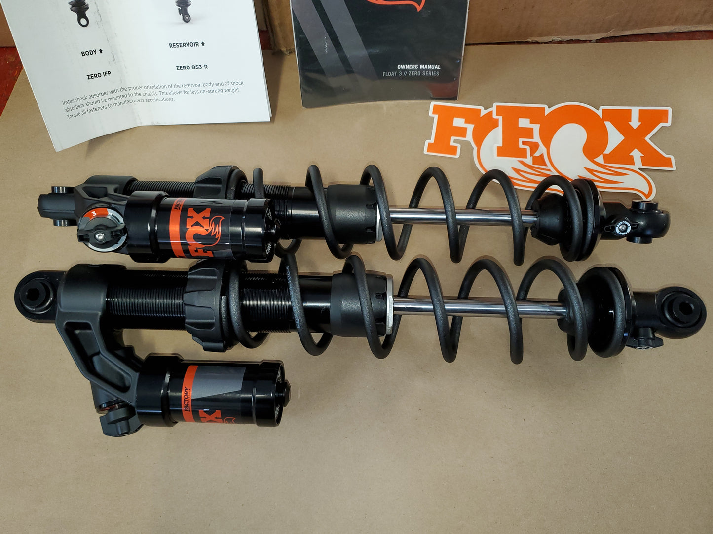 Fox Factory RACE SERIES 1.5 ZERO QS SHOCK (PAIR) for Summit, Freeride RAS3