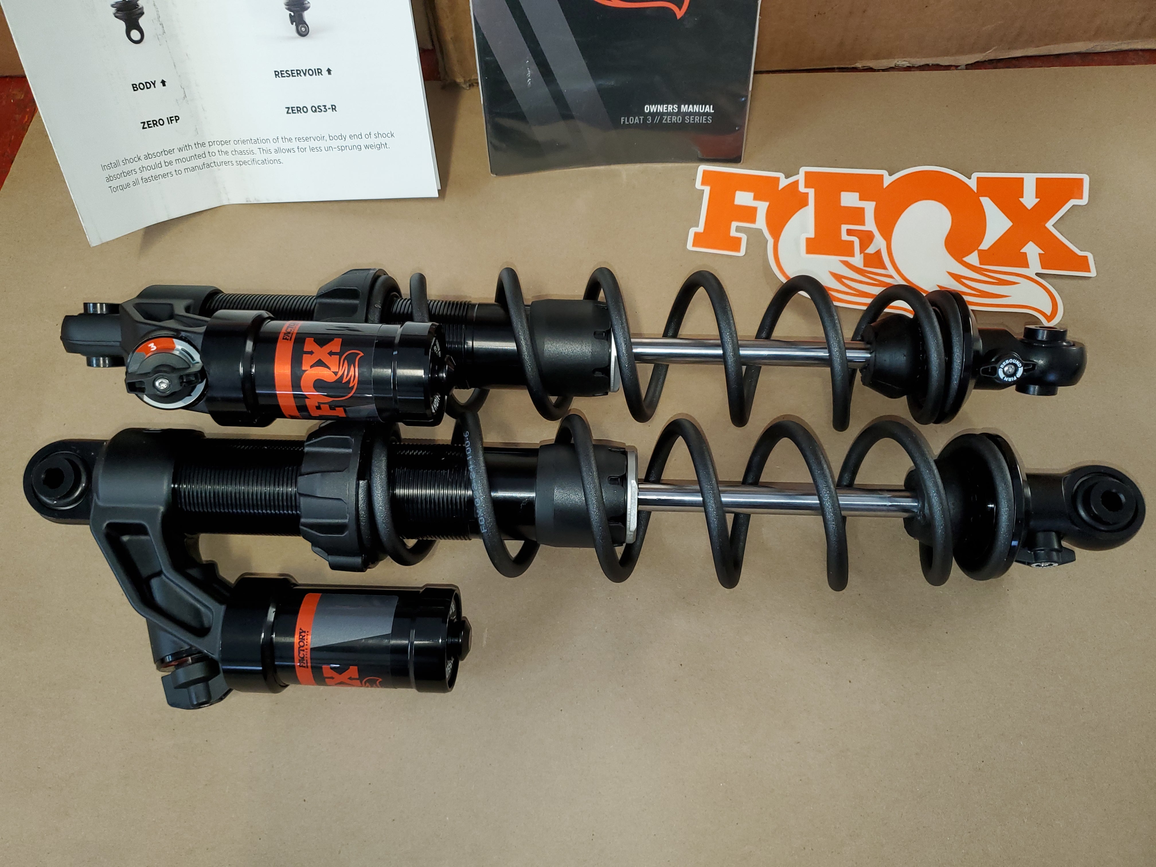 Fox Factory RACE SERIES 1.5 ZERO QS SHOCK (PAIR) for Summit, Freeride ...